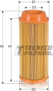 Tecneco Filters AR23610-I - Воздушный фильтр, двигатель unicars.by