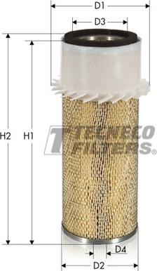 Tecneco Filters AR580-I - Воздушный фильтр, двигатель unicars.by