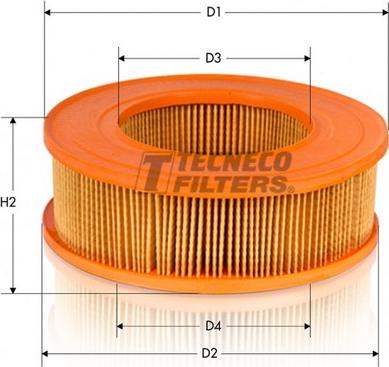 Tecneco Filters AR129T - Воздушный фильтр, двигатель unicars.by