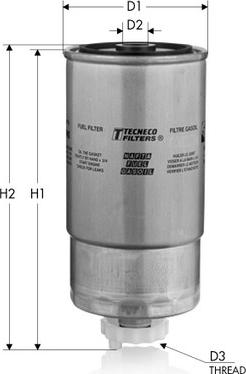 Tecneco Filters GS111 - Топливный фильтр unicars.by