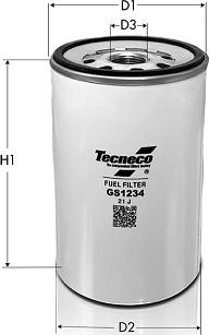 Tecneco Filters GS1234 - Топливный фильтр unicars.by