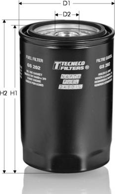 Tecneco Filters GS202 - Топливный фильтр unicars.by