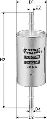 Tecneco Filters IN9839 - Топливный фильтр unicars.by