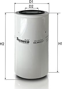 Tecneco Filters OL962/27 - Масляный фильтр unicars.by