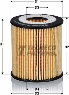 Tecneco Filters OL0234-E - Масляный фильтр unicars.by