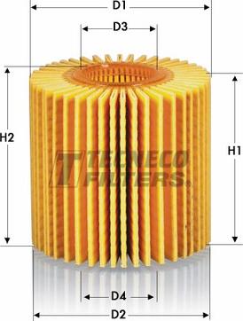 Tecneco Filters OL2070E - Масляный фильтр unicars.by