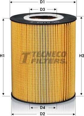 Tecneco Filters OL0102-E - Масляный фильтр unicars.by