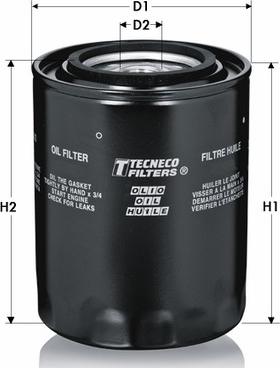 Tecneco Filters OL169 - Масляный фильтр unicars.by