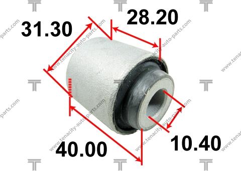 Tenacity AAMHO1025 - Сайлентблок, рычаг подвески колеса unicars.by