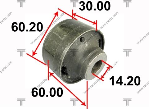 Tenacity AAMTO1066 - Сайлентблок, рычаг подвески колеса unicars.by