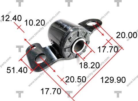 Tenacity AAMTO1001 - Сайлентблок, рычаг подвески колеса unicars.by