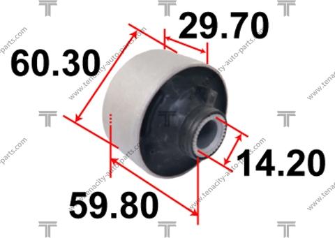 Tenacity AAMTO1109 - Сайлентблок, рычаг подвески колеса unicars.by