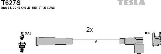 TESLA T627S - Комплект проводов зажигания unicars.by