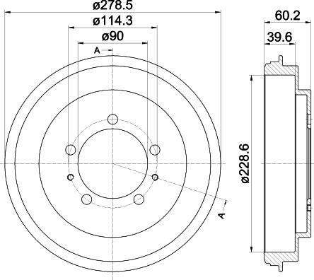 Textar 94037400 - Тормозной барабан unicars.by