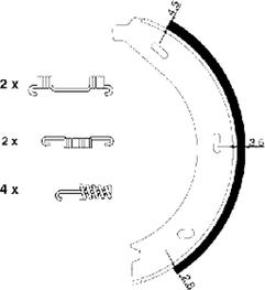 Textar 91054600 - Комплект тормозов, ручник, парковка unicars.by