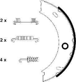 Textar 91057900 - Комплект тормозов, ручник, парковка unicars.by