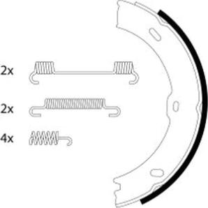 Textar 91066800 - Комплект тормозов, ручник, парковка unicars.by