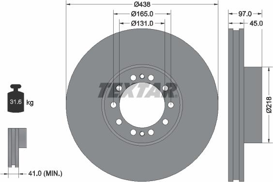 Textar 93086100 - Тормозной диск unicars.by