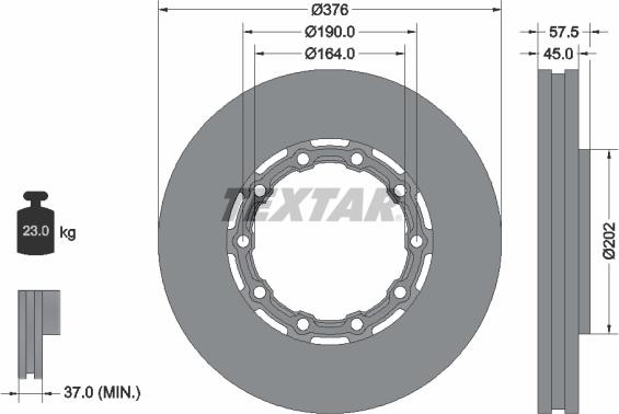 Textar 93193400 - Тормозной диск unicars.by