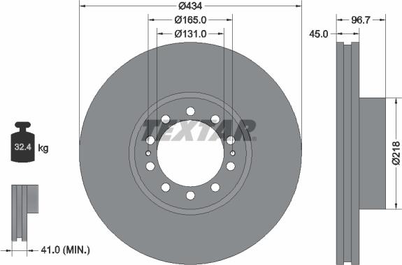 Textar 93105000 - Тормозной диск unicars.by