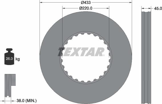 Textar 93272000 - Тормозной диск unicars.by