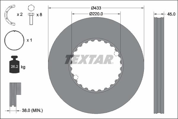 Textar 93272011 - Тормозной диск unicars.by