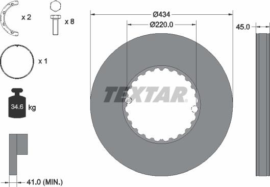 Textar 93272100 - Тормозной диск unicars.by