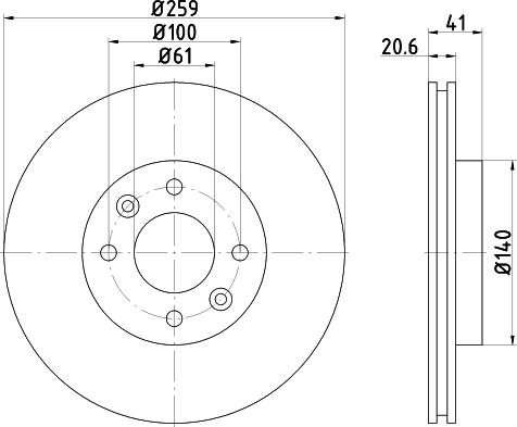 Textar 92054900 - Тормозной диск unicars.by