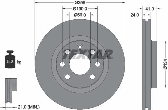 Textar 92039200 - Тормозной диск unicars.by