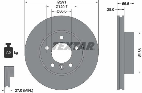 Textar 92140200 - Тормозной диск unicars.by