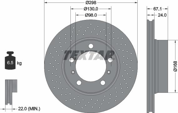 Textar 92165105 - Тормозной диск unicars.by