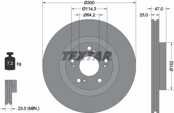 Textar 92186503 - Тормозной диск unicars.by