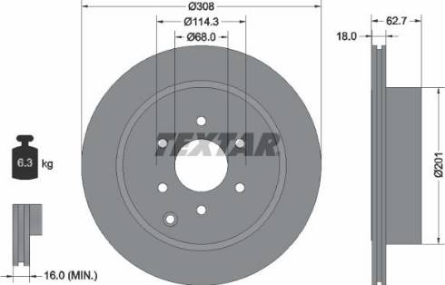 Textar 92181600 - Тормозной диск unicars.by