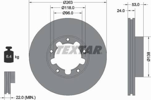 Textar 92174600 - Тормозной диск unicars.by