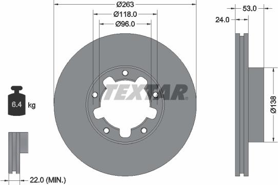 Textar 92174603 - Тормозной диск unicars.by