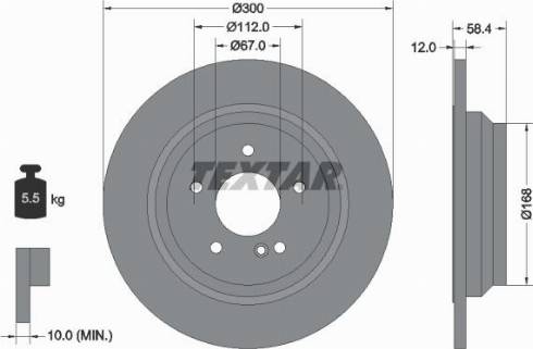 Textar 92176500 - Тормозной диск unicars.by