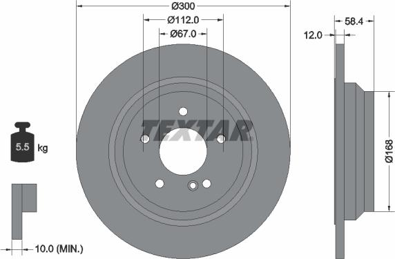 Textar 92176503 - Тормозной диск unicars.by