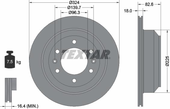 Textar 92203900 - Тормозной диск unicars.by