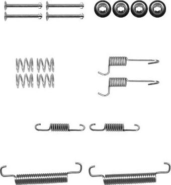 Textar 97038800 - Комплектующие, барабанный тормозной механизм unicars.by