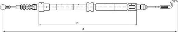 Textar 44004700 - Тросик, cтояночный тормоз unicars.by