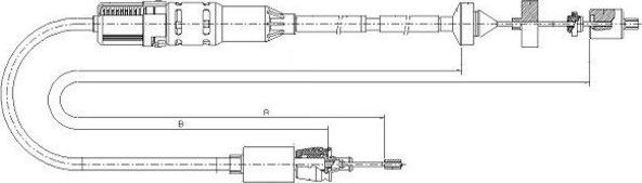 Textar 58013400 - Трос, управление сцеплением unicars.by