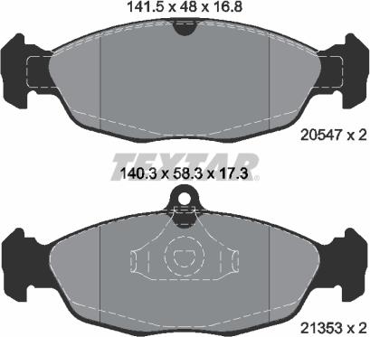 Textar 89000900 - Дисковый тормозной механизм, комплект unicars.by