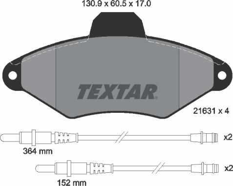 Textar 89003300 - Дисковый тормозной механизм, комплект unicars.by