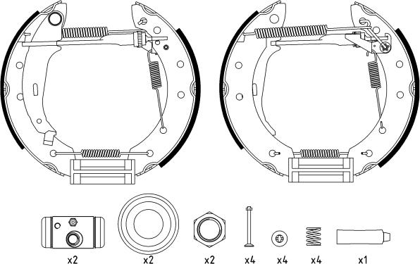 Textar 84048006 - Комплект тормозных колодок, барабанные unicars.by