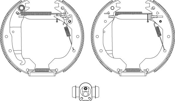 Textar 84033200 - Комплект тормозных колодок, барабанные unicars.by