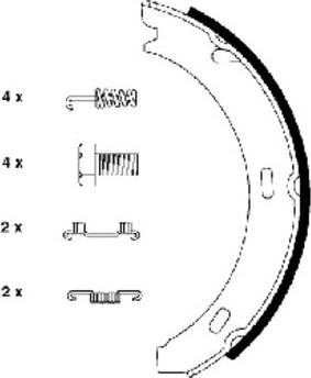 Textar 91032800 - Комплект тормозов, ручник, парковка unicars.by