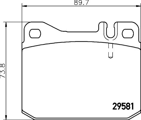 Textar 2958101 - Тормозные колодки, дисковые, комплект unicars.by