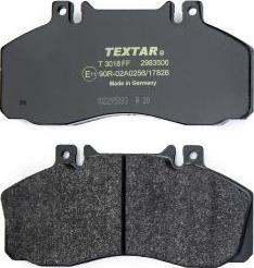 Textar 2983506 - Тормозные колодки, дисковые, комплект unicars.by