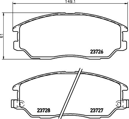 Textar 2416701 - Тормозные колодки, дисковые, комплект unicars.by