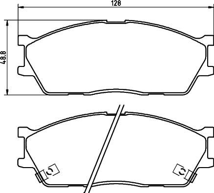 BENDIX 572560 - Тормозные колодки, дисковые, комплект unicars.by